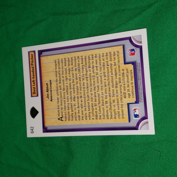 Jim Abbot Baseball Card Bundle 90 91 92 Score Upper Deck Classic - Picture 9 of 13